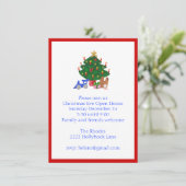 Invitation à l'arbre de Noël (Debout devant)