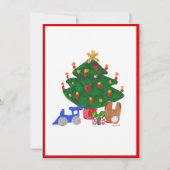 Invitation à l'arbre de Noël (Dos)