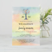 Invitation à l'arbre de réunion familiale (Debout devant)