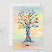 Invitation à l'arbre de réunion familiale (Dos)