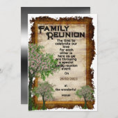 Invitation à l'arbre généalogique (Devant / Derrière)