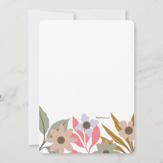 Invitation à l'arc floral (Dos)