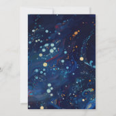 Invitation à l'arc Mariage de la Marine de minuit (Dos)