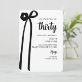 Invitation à l'arc noir Coquette, Invitation modif (Debout devant)