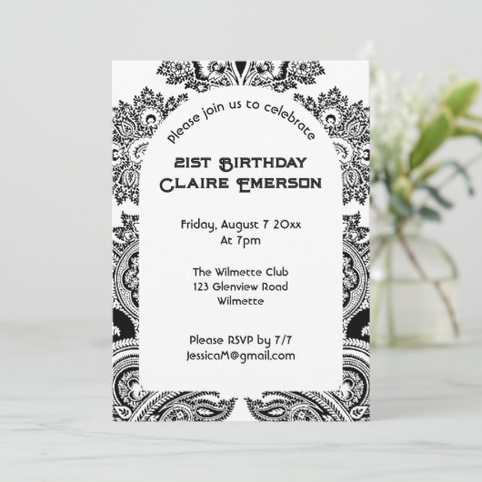 invitation à l'arche de paisley (Debout devant)