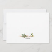 Invitation à l'arrangement de cornouiller blanc (Dos)