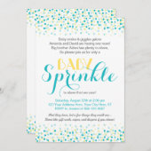 Invitation à l'arrosage de bébés ・ Confetti Design (Devant / Derrière)