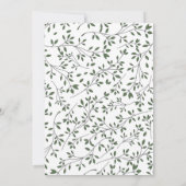 Invitation à l'arrosage de la feuille verte botani (Dos)