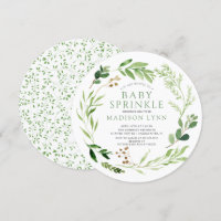 Invitation à l'arrosage de la feuille verte botani