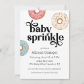 Invitation à l'arrosage pour bébé Donut (Devant)