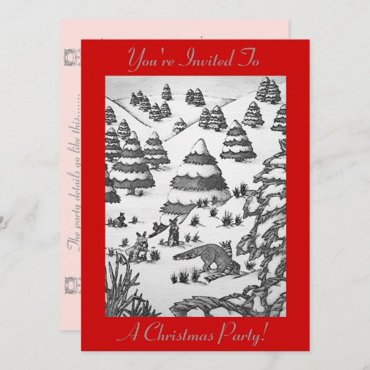 invitation à l'art de la scène des neiges de renar (Devant / Derrière)