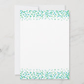 Invitation à l'aspersion de bébé ・ Confetti Design (Dos)