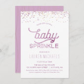 Invitation à l'aspersion de bébé - Personnaliser I (Devant / Derrière)
