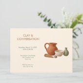 Invitation à l'atelier de poterie terreuse (Debout devant)