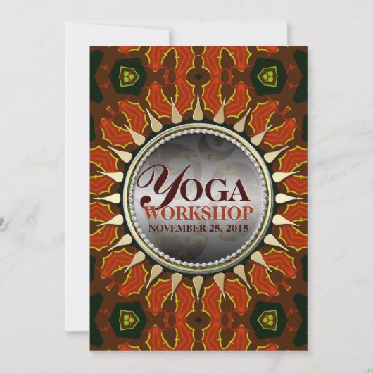 Invitation à l'atelier de yoga Sun Batik Earth (Devant)