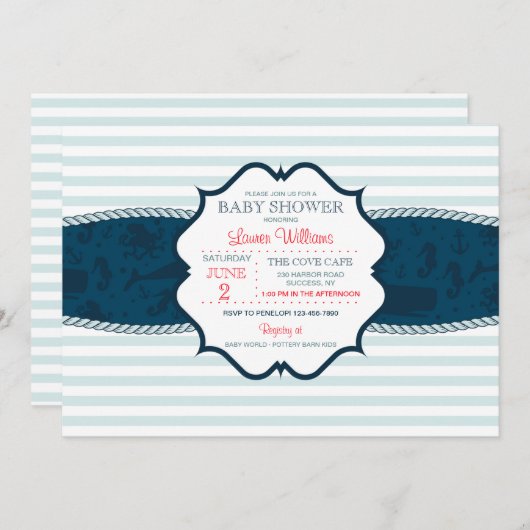 Invitation à l'attaque des rayures marines (Devant / Derrière)