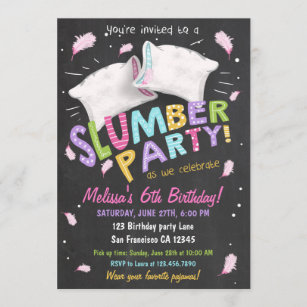 Invitations Faire Part Partie De Pyjama Zazzle Be