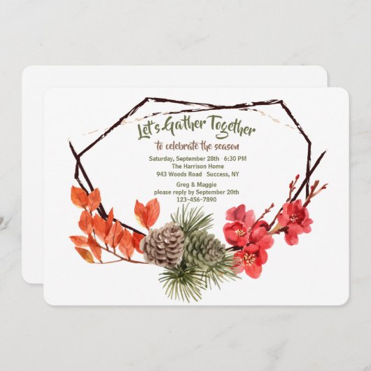 Invitation à l'automne (Devant / Derrière)