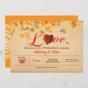Invitation à l'automne Wedding shower rustique