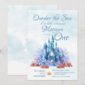 Invitation À l'autre La mer 1er anniversaire sous la mer (Devant / Derrière)