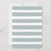 Invitation À l'avant de la mer Créatures Blue Boy 1er anniver (Dos)