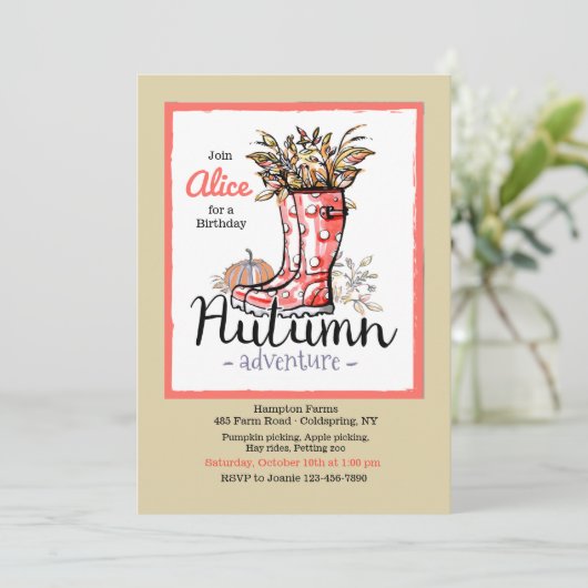 Invitation à l'Aventure d'Automne (Debout devant)