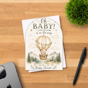 Invitation à l'aventure pour Baby Shower