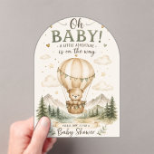 Invitation à l'aventure pour Baby Shower (In situ (ordinateur de poche))