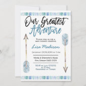 Invitation à l'aventure pour la fête de bébé garço (Devant)