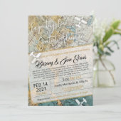 Invitation à l'aventure pour le Baby shower virtue (Debout devant)