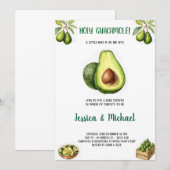 invitation à l'avocat babyshower (Devant / Derrière)