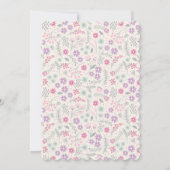 Invitation à l'Baby shower de la petite fille Lady (Dos)