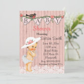 Invitation à l'Baby shower de la petite fille vict (Debout devant)