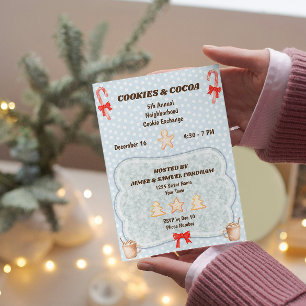 Invitation à l'échange de biscuits de fête