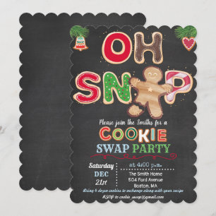 Invitation à l'échange de biscuits de fêtes
