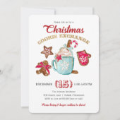 Invitation à l'échange de biscuits de Noël (Devant)