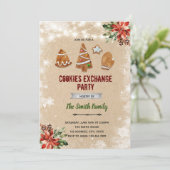 Invitation à l'échange de biscuits de Noël (Debout devant)