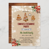 Invitation à l'échange de biscuits de Noël (Devant / Derrière)
