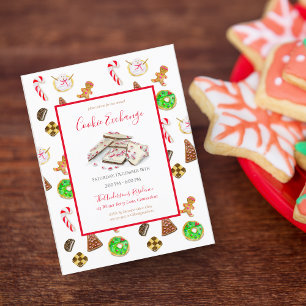Invitation à l'échange de biscuits de Noël à l'aqu