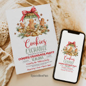 Invitation à l'échange de biscuits de Noël Cuisini