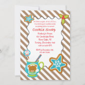 Invitation à l'échange de biscuits Hot Coco & Cook (Devant)