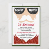 Invitation à l'échange de cadeaux de Père Noël sec (Devant)