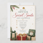 Invitation à l'échange de cadeaux de Secret Santa (Devant)