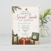 Invitation à l'échange de cadeaux de Secret Santa (Debout devant)