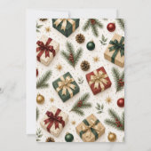 Invitation à l'échange de cadeaux de Secret Santa (Dos)