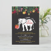 Invitation à l'échange de cadeaux éléphant blanc (Debout devant)