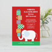 Invitation à l'échange de cadeaux White Elephant H (Debout devant)