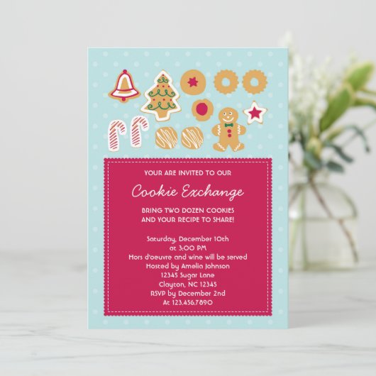 Invitation à l'échange de cookies (Debout devant)