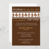Invitation à l'échange de cookies de Noël (Devant / Derrière)