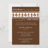 Invitation à l'échange de cookies de Noël (Devant)